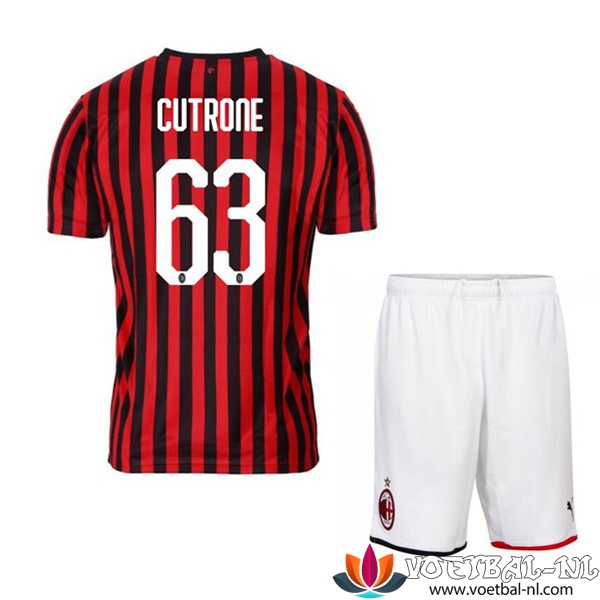 AC Milan CUTRONE 63 Thuisshirt Kind Tenue 2019/2020