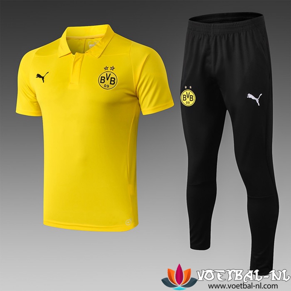 Dortmund BVB Polo Shirt + Broek Geel 2019/2020