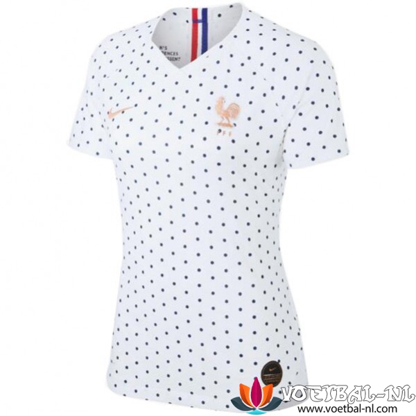Frankrijk Uit Shirt Dames WK 2019