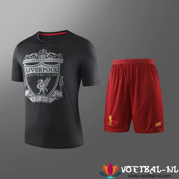 FC Liverpool Trainingsshirt + Korte Broek Kind Zwart 2019/2020