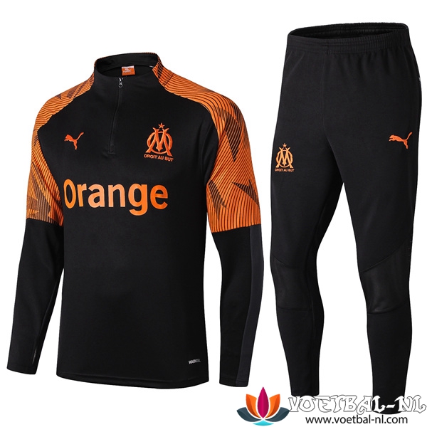 Marseille OM Trainingspak Zwart/Oranje 2019/2020