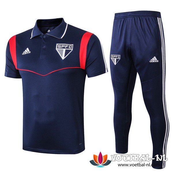 Sao Paulo FC Polo Shirt + Broek Blauw Donker 2019/2020