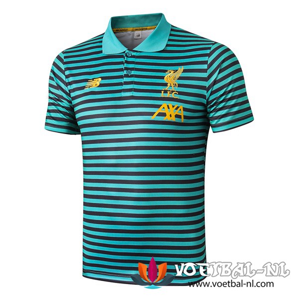 FC Liverpool Polo Shirt Groen Stripe 2019/2020