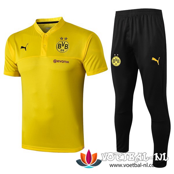 Dortmund BVB Polo Shirt + Broek Geel 2019/2020
