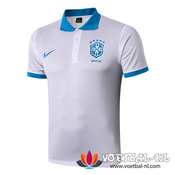 Brazilie Polo Shirt Wit 2019/2020