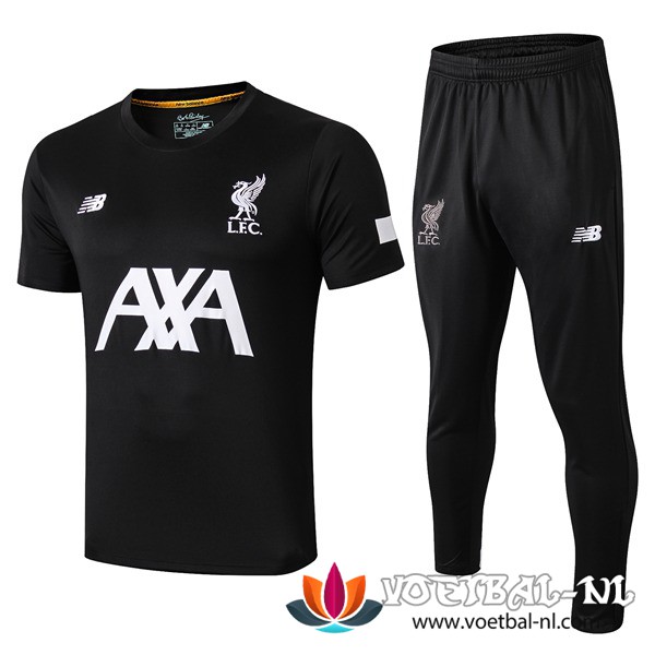 FC Liverpool AXA Trainingsshirt + Broek Zwart 2019/2020