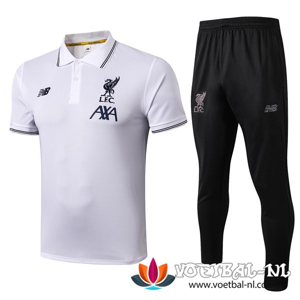 FC Liverpool Polo Shirt + Broek Wit 2019/2020