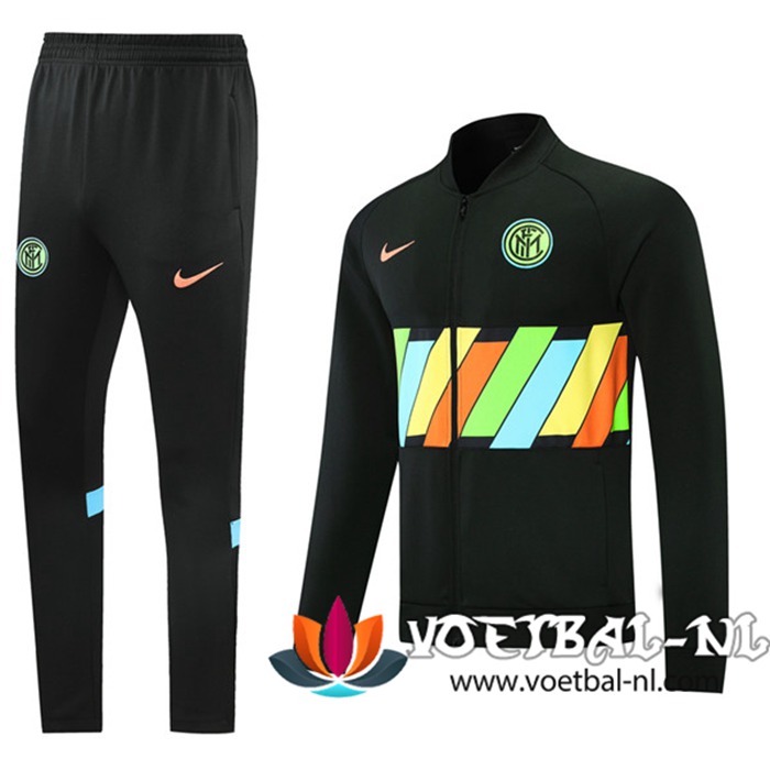 Inter Milan Trainingspak (Jasje) Suit Zwart 2021/2022