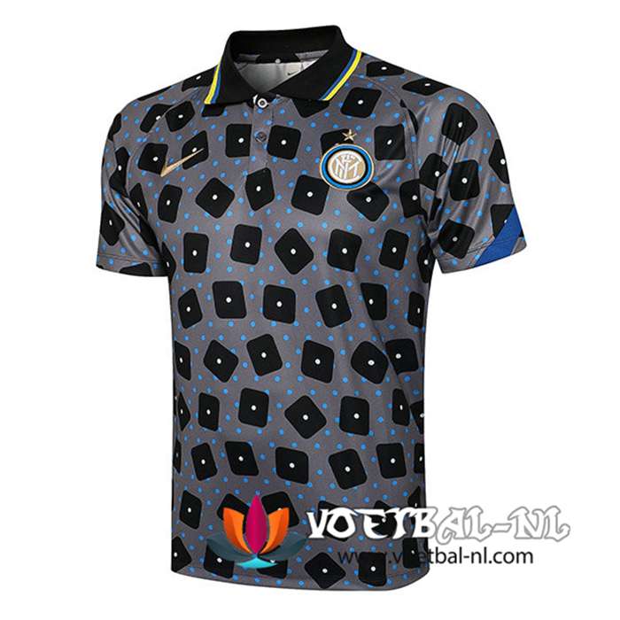 Inter Milan Polo Shirt Grijs 2021/2022