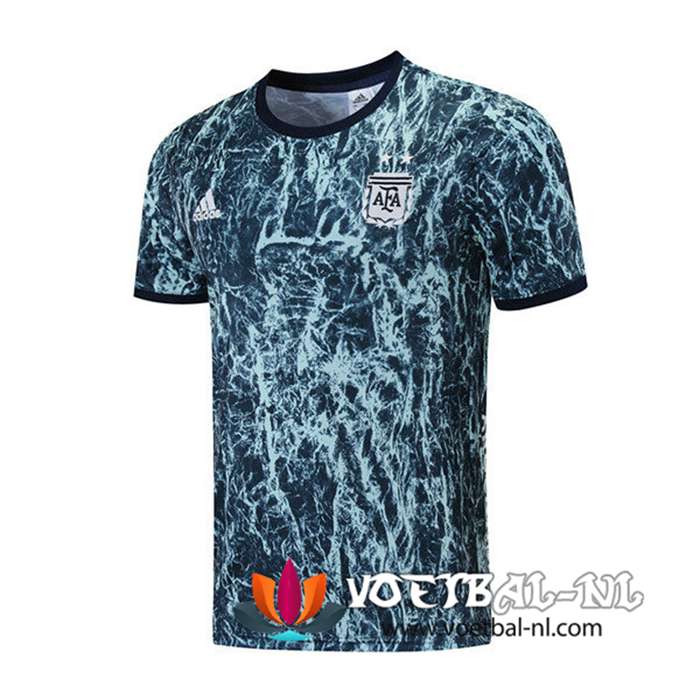 Argentina Trainingsshirt Zwart/Blauw 2021/2022
