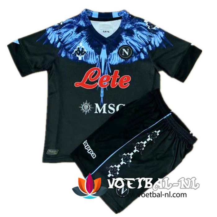 SSC Naples Kinderen Shirt Limited Edition Blauw/Zwart 2021/2022