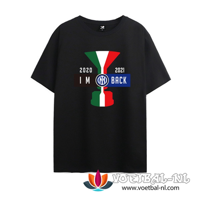 Inter IM Training T Shirt Scudetto Zwart 2020/2021