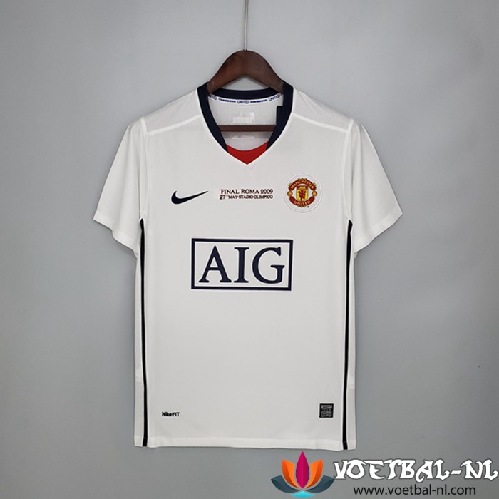 Manchester United Retro Champions League Uit Voetbalshirts 2008/2009