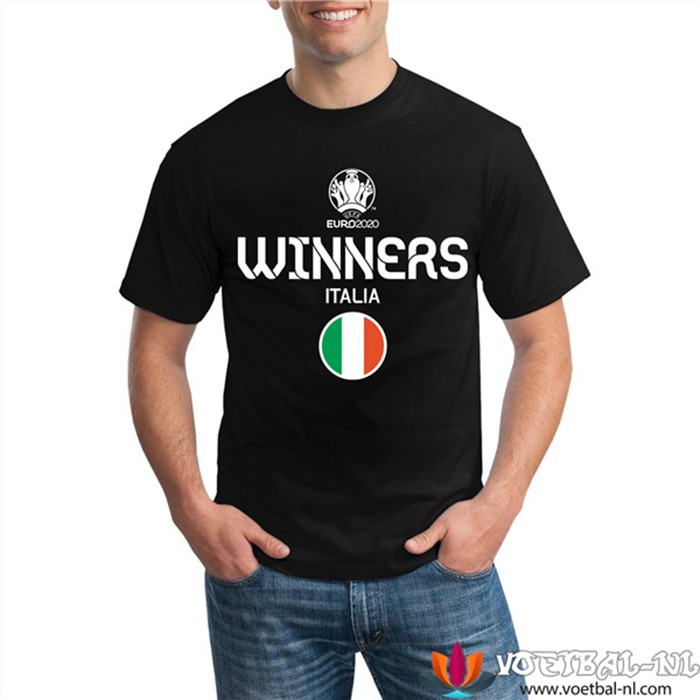 Itali? T-Shirts UEFA Euro 2020 Champions Zwart - GXHTS07