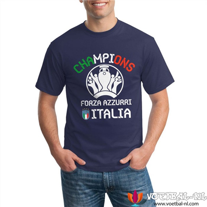 Itali? T-Shirts UEFA Euro 2020 Champions Marineblauw - GXHTS12