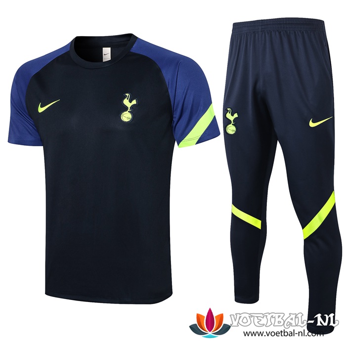 Tottenham Hotspur Polo Shirt + Broek Blauw/Zwart 2021/2022