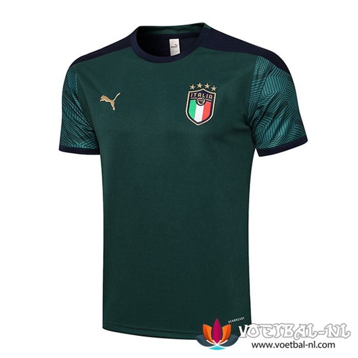 Itali? Voetbal Poloshirt Groen 2021/2022