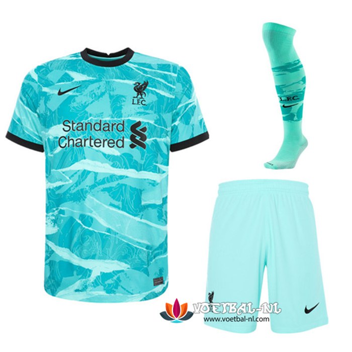Maillot FC Liverpool Uit Voetbalshirts (Shorts+Chaussettes) 2020/2021