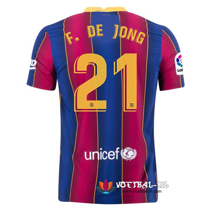 FC Barcelona (F.DE JONG 21) Thuis Voetbalshirts 2020/2021
