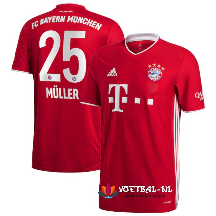 Bayern München (Müller 25) Thuis Voetbalshirts 2020/2021