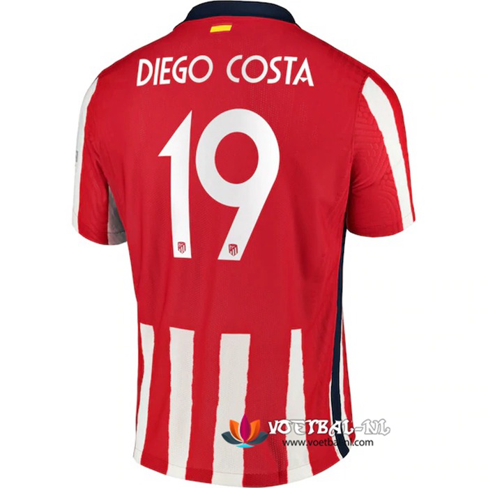 Atletico Madrid (Diego Costa 19) Thuis Voetbalshirts 2020/2021