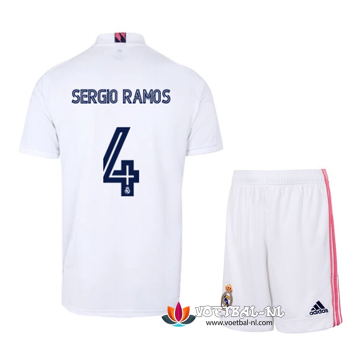 Real Madrid (SERGIO RAMOS 4) Kinderens Thuis Voetbalshirts 2020/2021