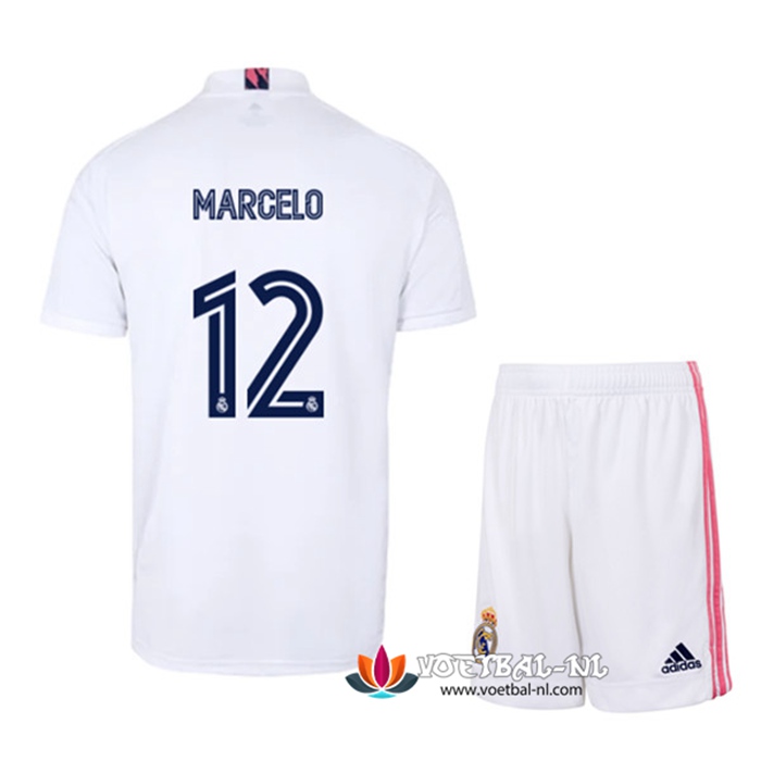 Real Madrid (MARCELO 12) Kinderens Thuis Voetbalshirts 2020/2021