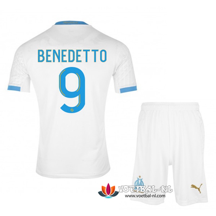 Marseille OM (Benedetto 9) Kinderens Thuis Voetbalshirts 2020/2021