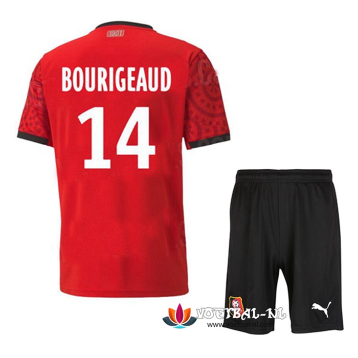 Stade Rennais (BOURIGEAUD 14) Kinderens Thuis Voetbalshirts 2020/2021