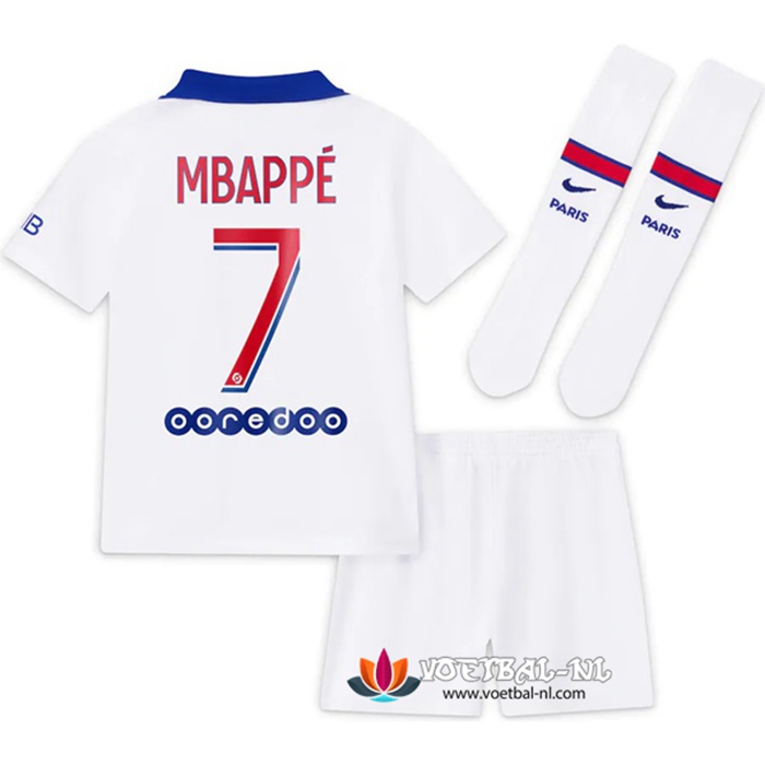 PSG (Mbappé 7) Kinderens Uit Voetbalshirts 2020/2021