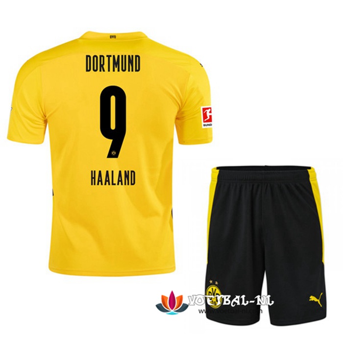 Dortmund BVB (HAALAND 9) Kinderens Thuis Voetbalshirts 2020/2021