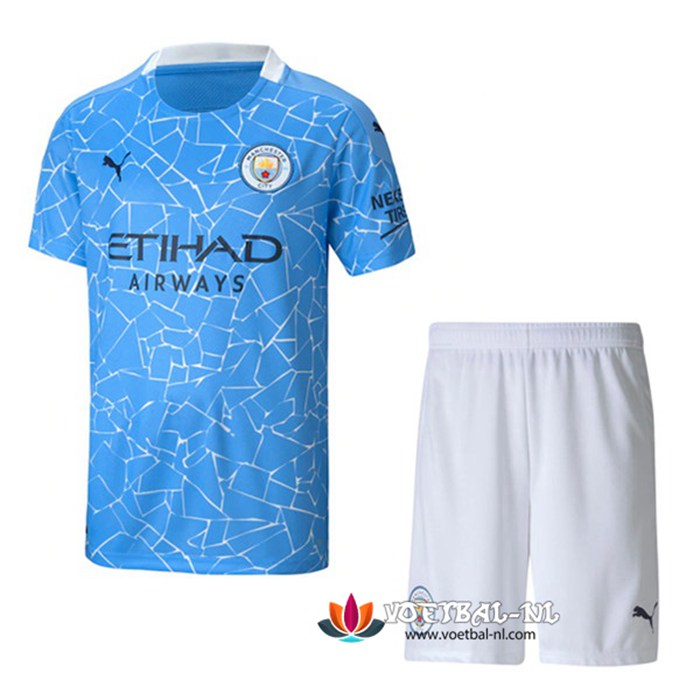 Manchester City Thuis Voetbalshirts + Shorts Set 2020/2021