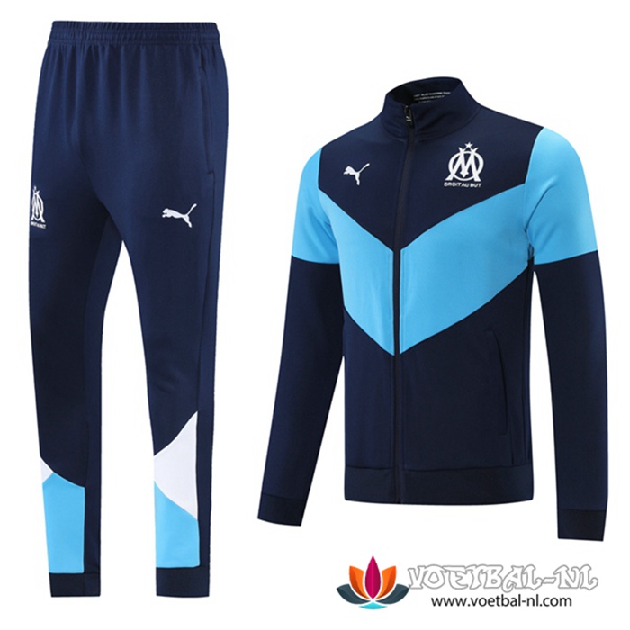 Marseille OM Trainingspak (Jacke) Blauw/Zwart 2021/2022