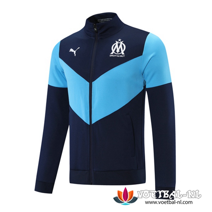 Marseille OM Trainingsjack Blauw/Zwart 2021/2022