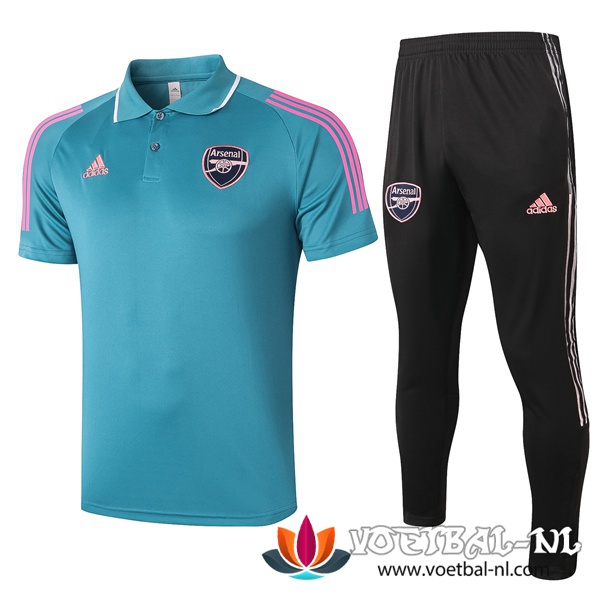 Arsenal Polo Shirt + Broek Verde 2020/2021