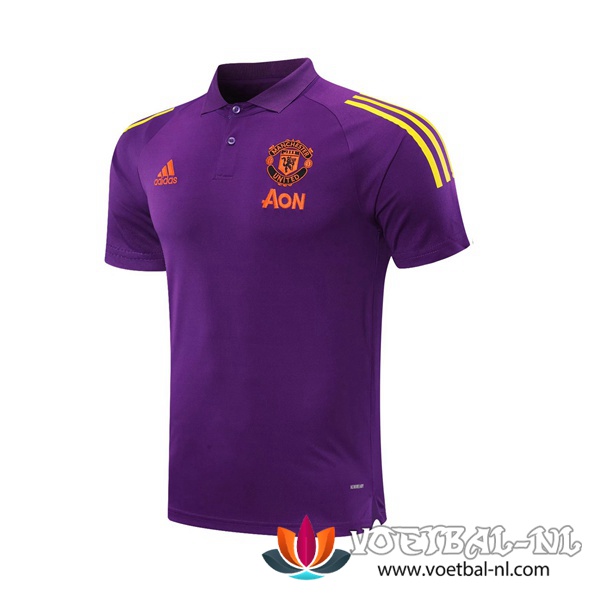 Manchester United Polo Shirt Violet 2020/2021