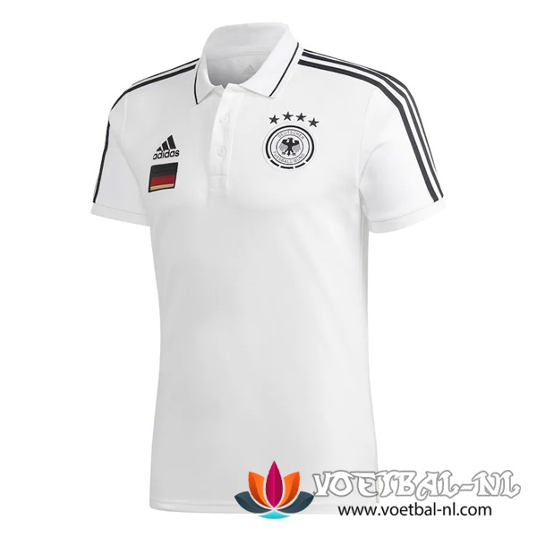 Duitsland Polo Shirt Wit 2020/2021