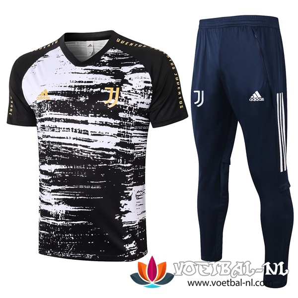 Juventus Trainingsshirt + Broek Zwart 2020/2021