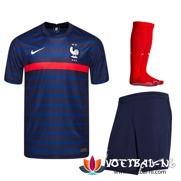 Frankrijk Thuis Voetbalshirts (Short+Sokken) 2020/2021