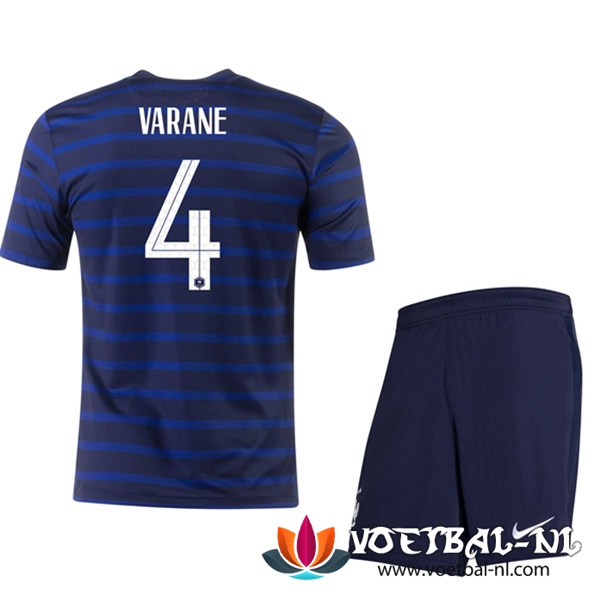Frankrijk (Varane 4) Kind Thuis Voetbalshirts UEFA Euro 2020