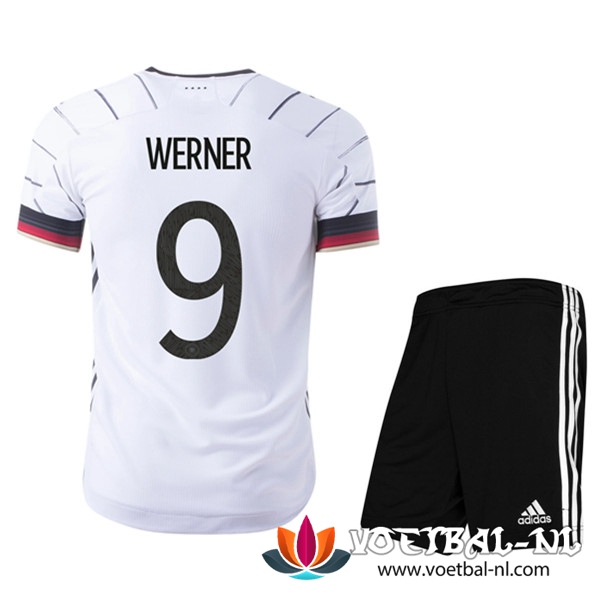 Duitsland (Werner 9) Kind Thuis Voetbalshirts UEFA Euro 2020