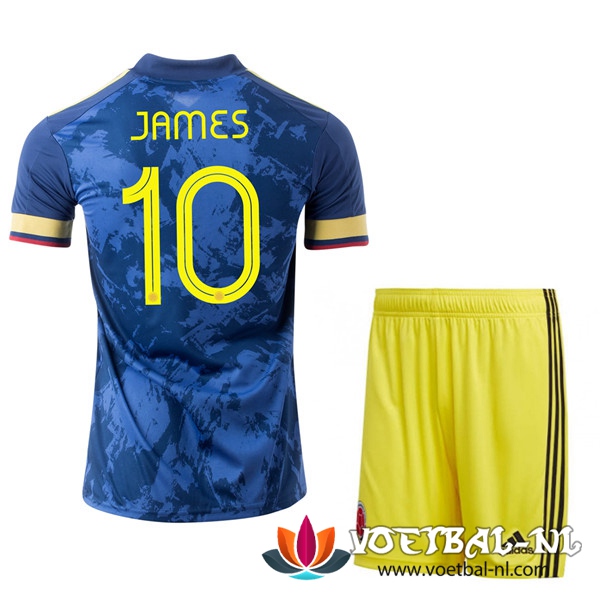 Colombia (JAMES 10) Kind Uit Voetbalshirts UEFA Euro 2020