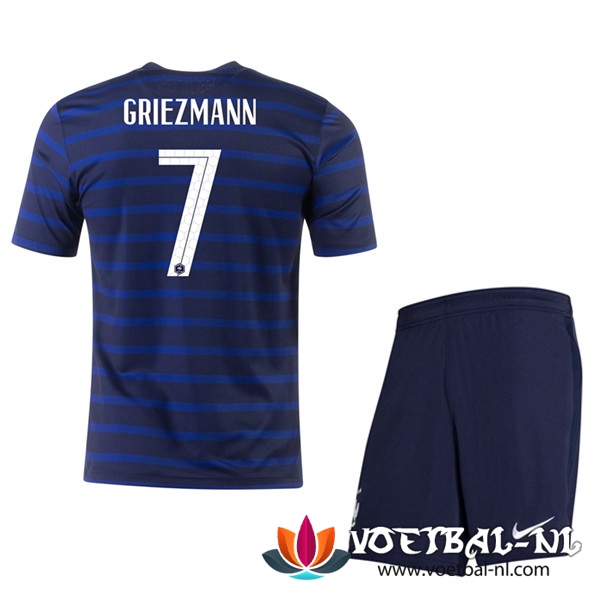 Frankrijk (Griezmann 7) Kind Thuis Voetbalshirts UEFA Euro 2020