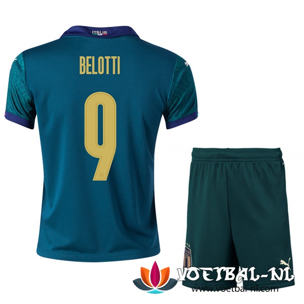 Italie (BELOTTI 9) Kind Third Voetbalshirts UEFA Euro 2020