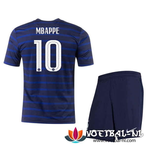Frankrijk (Mbappe 10) Kind Thuis Voetbalshirts UEFA Euro 2020