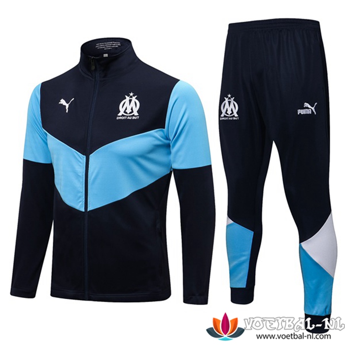 Marseille OM Trainingspak (Jasje) Blauw/Zwart 2021/2022 -1