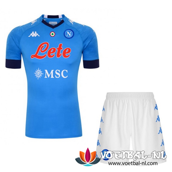 SSC Napoli Thuisshirt + Short Voetbalshirts 2020/2021