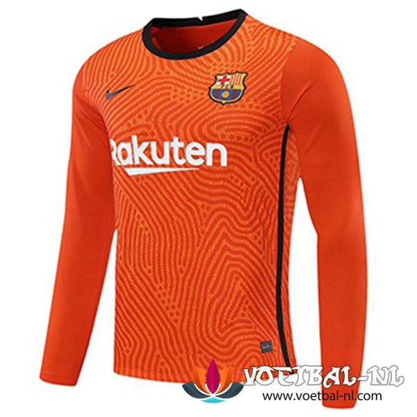 FC Barcelona Keeper Shirt Orange Lange Mouw Voetbalshirts 2020/2021