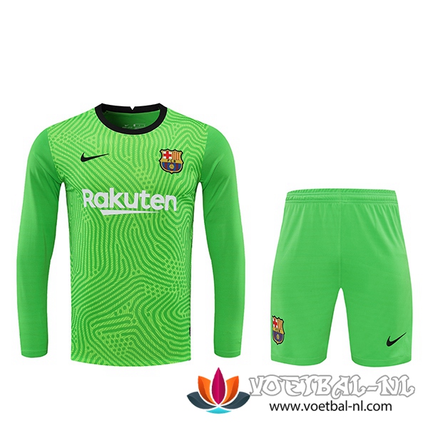 FC Barcelona Keeper Shirt Groen Lange Mouw Voetbalshirts 2020/2021