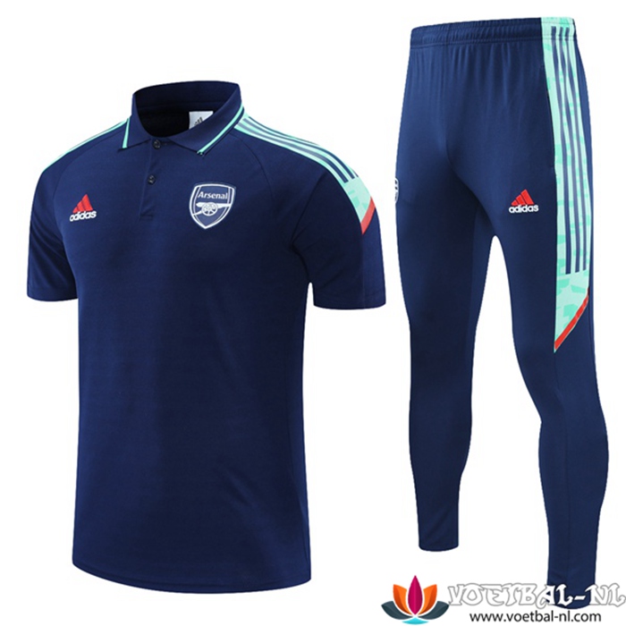 FC Arsenal Polo Shirt + Broek Wit/Rood 2021/2022